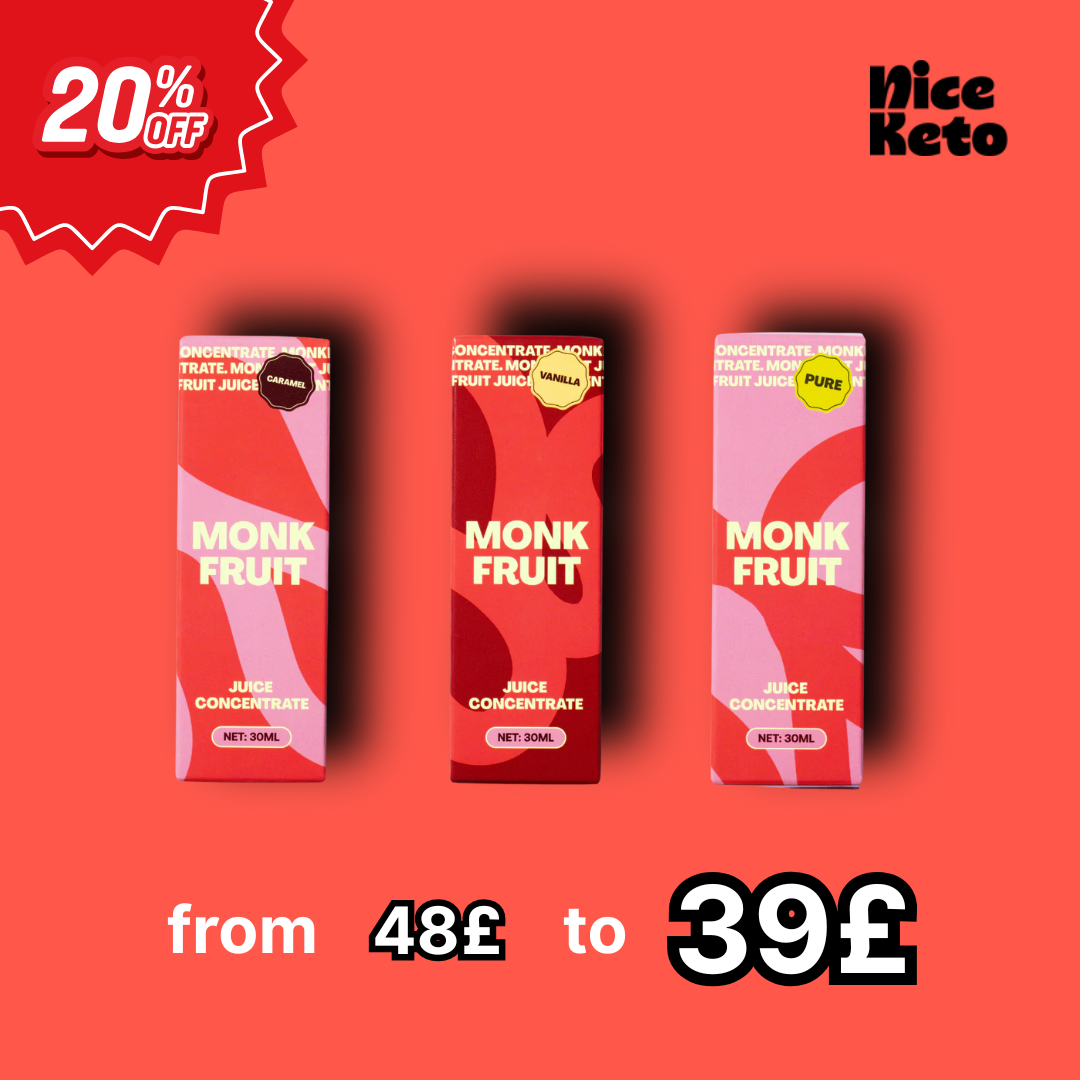 Bundle 3in1 - Monk Fruit Sugar drops – Natural, Zero-Calorie, Low-glycemic Sugar Alternative